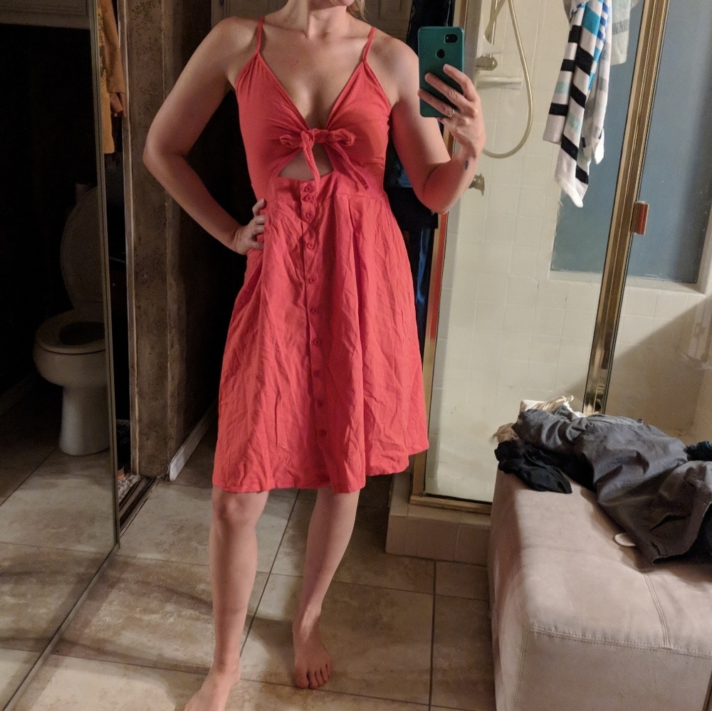 Red dress